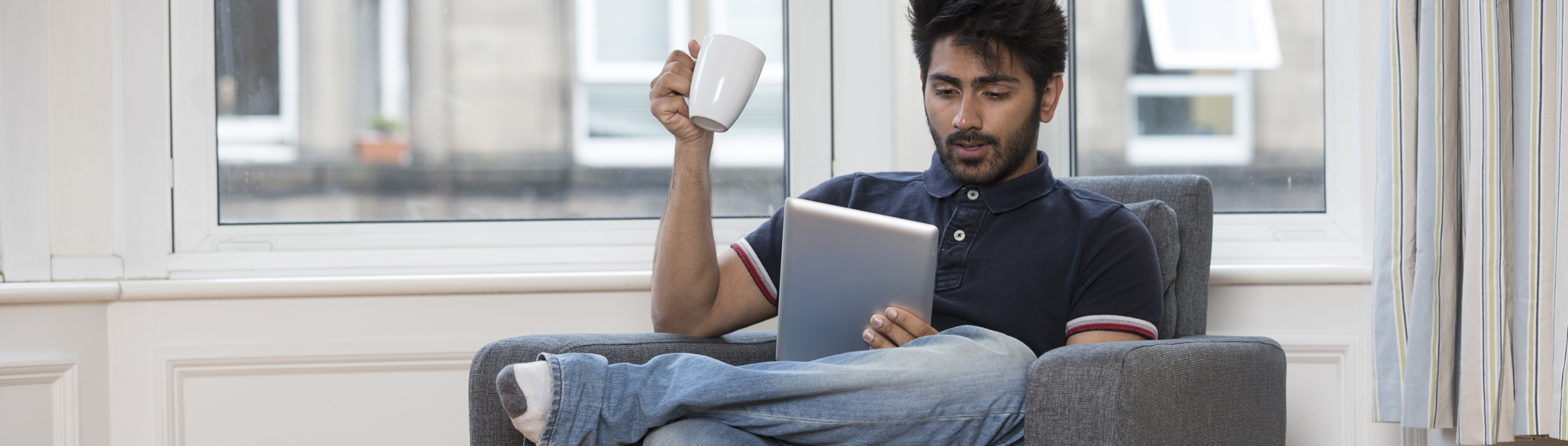 Man with Tablet